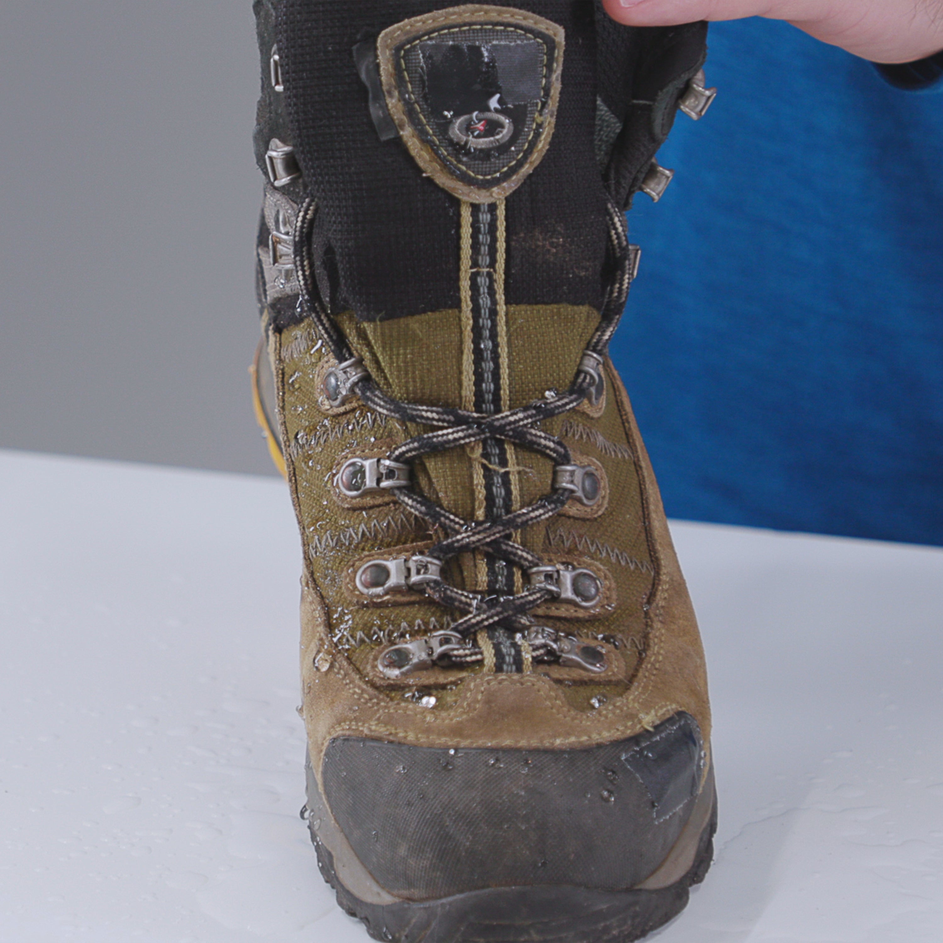 Suede water resistant boots