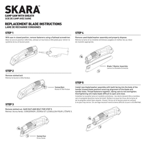 SKARA Camp Saw with Sheath